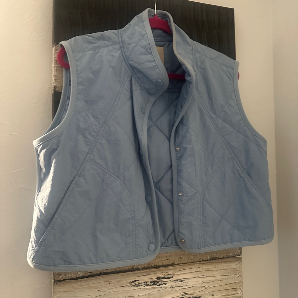Thread & Supply Sky Blue Quilted Vest